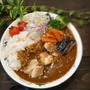 昼カフェ★チキン茄子カレー