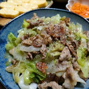 しゃきっと食感が美味しい♪豚肉とレタスのオイスター炒め
