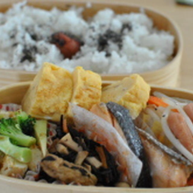 パパさん弁当日記～鮭＆簡単おかず