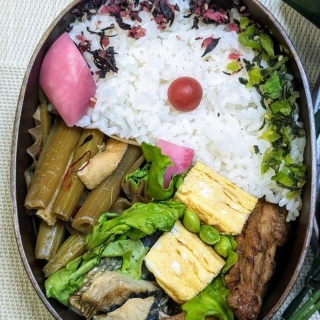 甘じょっぱいふき入れたよ～夫のお弁当２4