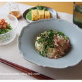 和食器×北欧食器で2種の素麺ランチ。