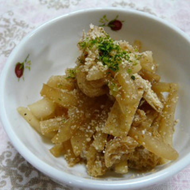 大根と油揚げのきんぴら