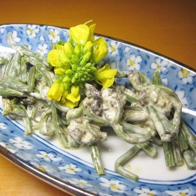 旬のワラビのマヨ醤油和え～ちょっと困ったこと～ｖ（＾０＾）/