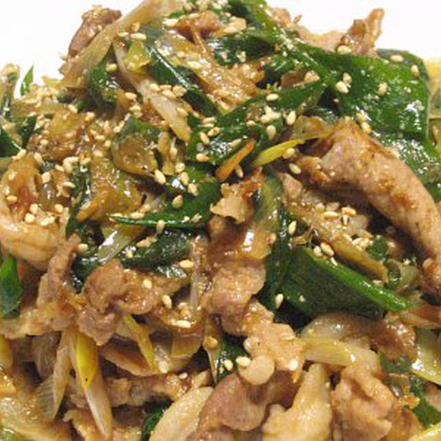 豚肉のネギ味噌炒め