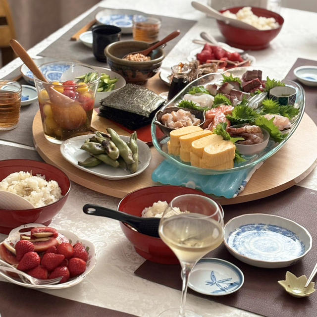 豪華版の「手巻きお寿司」♪