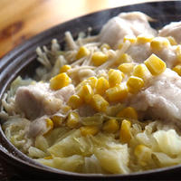 鶏とキャベツの生姜鍋