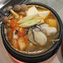 ★牡蠣とキムチの旨さウルトラ鍋（굴김치찌개）。