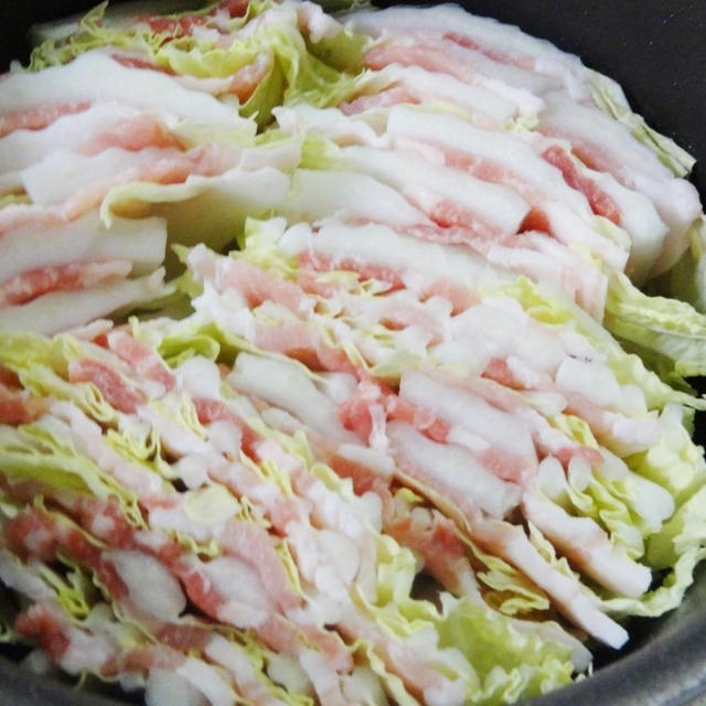 豚と白菜のミルフィーユ鍋