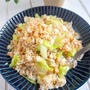 夏休みのお昼ごはんに♩ひき肉とレタスのチャーハン＊娘のスイミング夏期講習