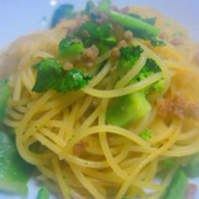 「鶏そぼろのスパゲティ」