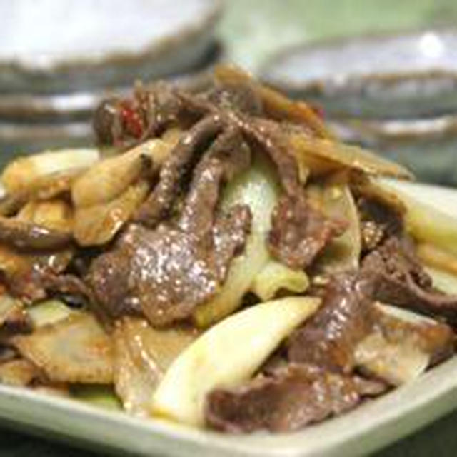 牛肉の唐辛子炒め