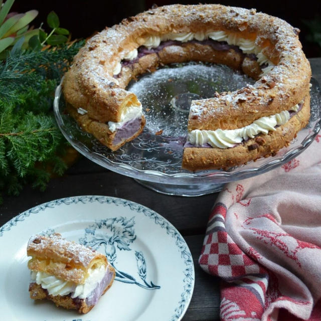 Purple Sweet Potato Paris Brest 紫芋のパリブレスト