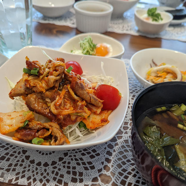豚キムチ定食withジン