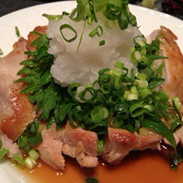 鶏肉のソテー　おろしポン酢で