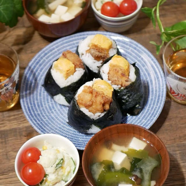 孫と一緒の簡単晩ごはん