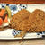 鯵の胡麻衣フライ、小松菜煎り煮