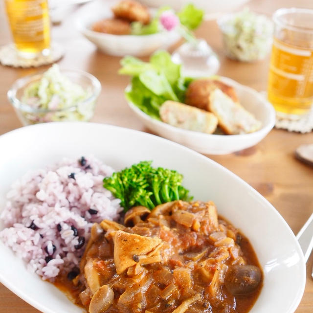 スパイスチキンカレー　de　温まる。。。