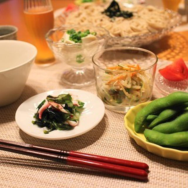 『蕎麦』と『だけ』の献立。・・・『だけ』？