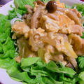 しめじ入り親子丼風サラダどんぶり