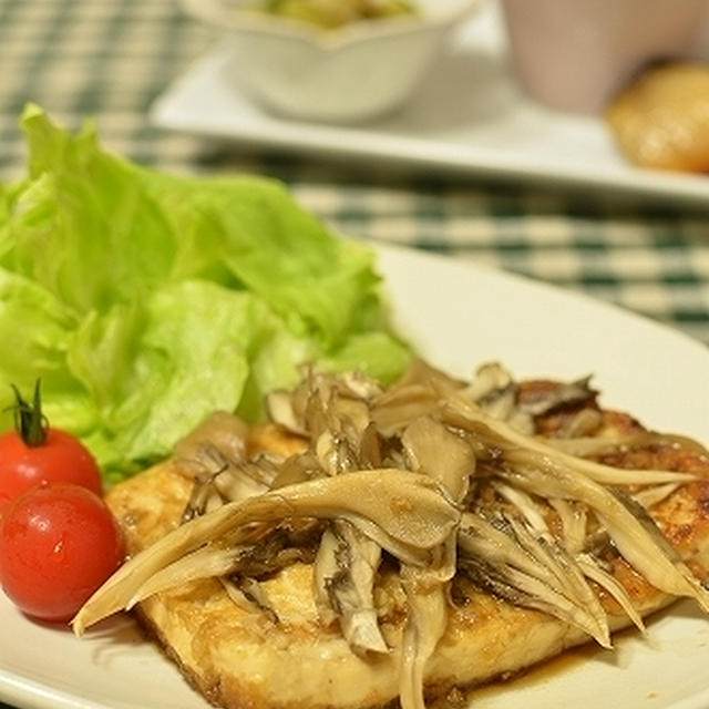 お豆腐ステーキのおゆうはん。