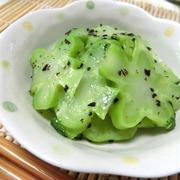 あらら、これ美味しい♪　ブロッコリーの茎のゆかりあえ