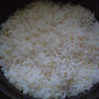 湯立てで白米（９５０）。。。北海道石狩平野砂川産特別栽培米ゆめぴりか・白米（あいざわ米店）と茨城県産うまかっぺコシヒカリ玄米・新米（あいざわ米店）