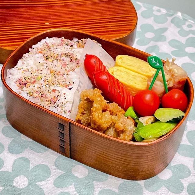 【お弁当】さっぱり美味しい唐揚げで週始めのお弁当!!!!!!!!!!!