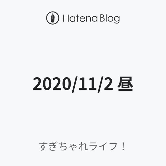 2020/11/2 昼