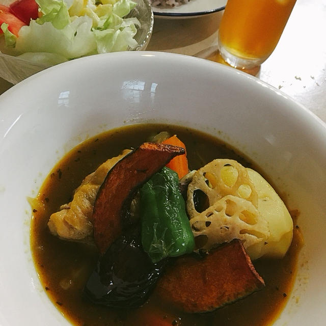 スープカレーとケーキ♡