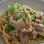 春キャベツの豆乳クリームパスタ