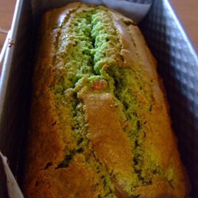 金時豆と抹茶のパウンドケーキ