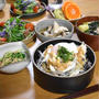 【蒸し鶏の味噌だれ丼】#ヘルシー丼#レンジ調理#火を使わない10分以内でできる簡単ごはん　…晩ごはん、朝ごはん、今週ラスト弁当