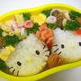 ☆キャラ弁☆　〜キティ＆ミミィ弁当〜