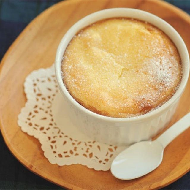 あったかふんわりチーズケーキ（カラメルりんご入り）