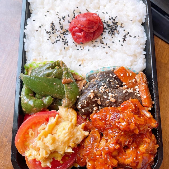 鶏のチリソース弁当です！！