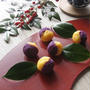 紫芋と 安納芋の ２色茶巾♪