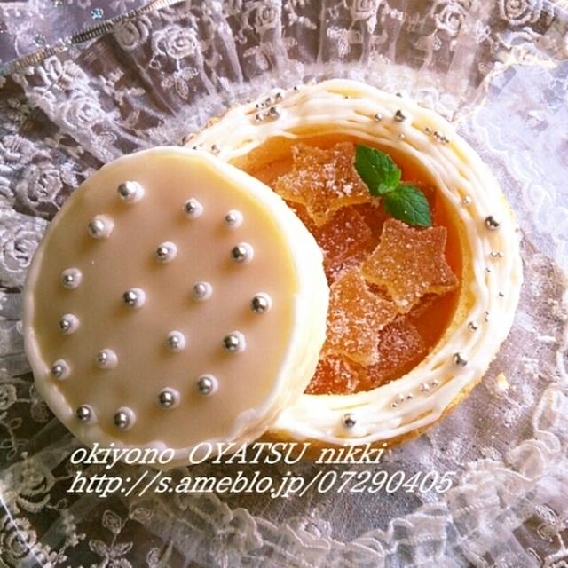 スポンジケーキでジュエリーボックス♪