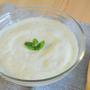 きゅうりのビシソワーズ　カプチーノ仕立て