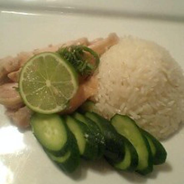 タイ米香る～♪海南鶏飯食堂レシピ。