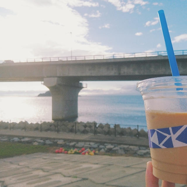 【Base Camp】平内町のほたて広場にカフェオープン！アイスカフェラテ&メロンのババロア