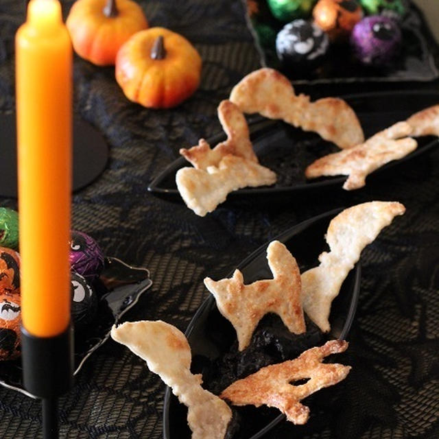 ハロウィーンパーティアイディアその４　超簡単スイーツ　真っ黒カスタード