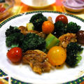 鶏肉と彩り野菜のハーブソテー♪