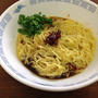 お昼は「釜玉ラーメン」
