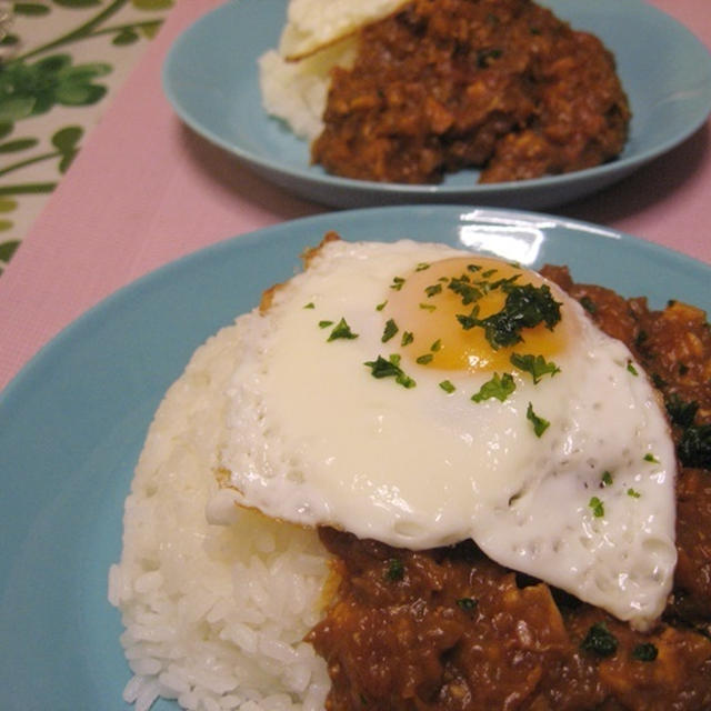 久しぶりの無水ドライカレー