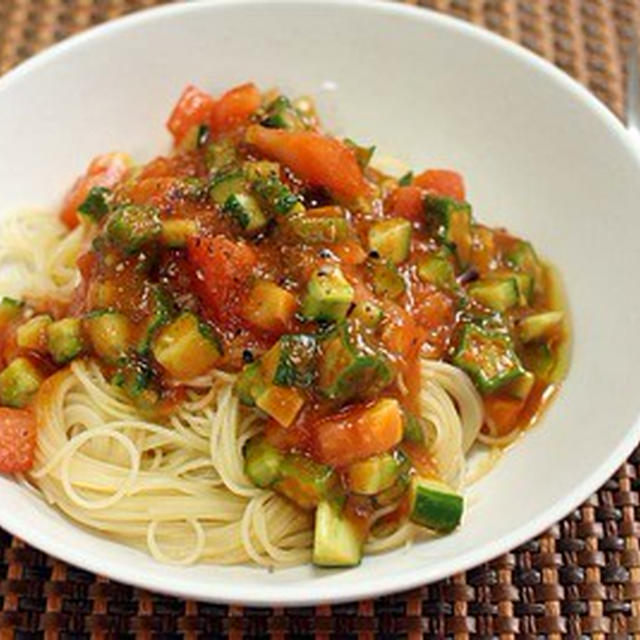 カペッリーニで冷製パスタ