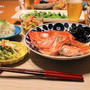 ストウブで『金目鯛のアラ煮』の献立。