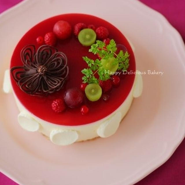 大好きレアチーズケーキ♪