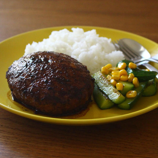 夏のハンバーグプレート