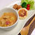 ココナツトマトカレーとフライパンでチーズパン