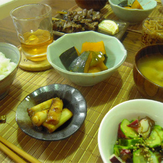 たこと胡瓜のもずく和え。